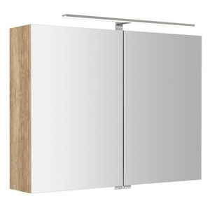 SAPHO - RIWA galérka s LED osvetlením, 81x70x17cm, dub alabama RIW080-0022 vyobraziť