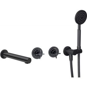 DEANTE - Temisto čierna Podomietková vaňová batéria BQT_N18P vyobraziť