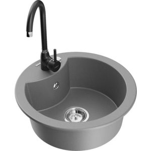 MEXEN/S MEXEN/S - Diego granitový drez vrátane batérie Telma, šedá 6512-71-670200-70 vyobraziť