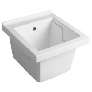 AQUALINE - Keramická výlevka, 45x50cm, s prepadom WH118 vyobraziť