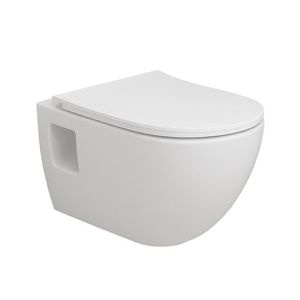 OLSEN SPA - Závesné WC TIBERA RIMLESS, so sedadlom Soft-close, priznaná montáž OLKZT1055 vyobraziť