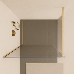 H K - PURE WALL F1 40 Sprchová zástena WALK IN 40x200, 8 mm sklo, zlatá PUREWALLF140/GOLD vyobraziť