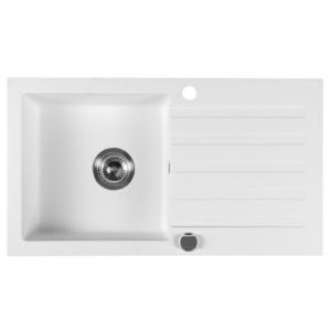 SAPHO SAPHO - Drez granitový zabudovateľný s odkapem, 78x44cm, biela GR7201 vyobraziť