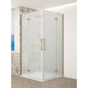 GELCO - TRINITY GOLD štvorcový kút 800x800 rohový vstup, matné sklo, GT2280-80M-G GT2280-80M-G vyobraziť