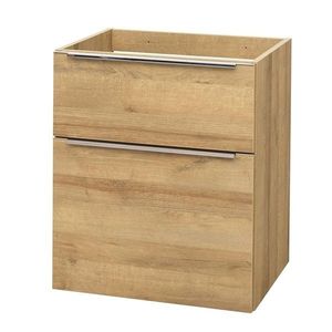 Mereo Mailo, kúpeľňová skrinka 61 cm, dub Riviera, chróm madlo CN520S vyobraziť