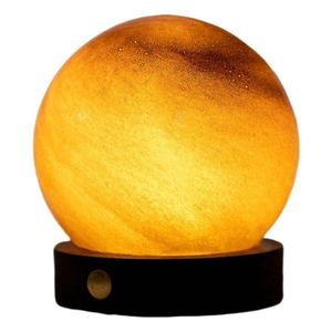 Tmavohnedá svetelná dekorácia na USB ø 8 cm Sand Storm – Gingko vyobraziť