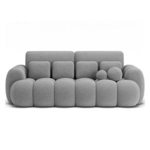 Sivá rozkladacia pohovka z textílie buklé 256 cm Cotonn – ELTAP vyobraziť