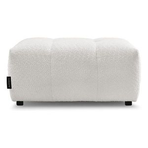 Biela podnožka z textílie buklé Roxelane – Bobochic Paris vyobraziť