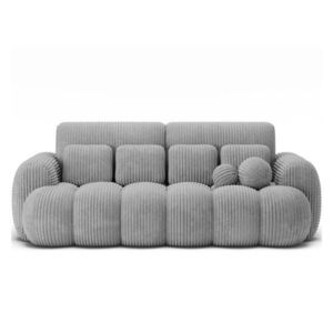 Sivá menčestrová rozkladacia pohovka 256 cm Cotonn – ELTAP vyobraziť