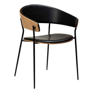 Čierne/svetlo prírodné jedálenské kreslo s podrúčkami Crib – DAN-FORM Denmark vyobraziť