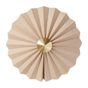 Béžové nástenné svietidlo do zásuvky ø 48 cm Pliss – Hübsch vyobraziť