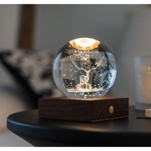 Tmavohnedá svetelná dekorácia na USB Amber – Gingko vyobraziť