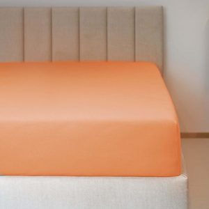 Polášek Jersey plachta s elastanom - Broskyňová | 140 x 200 cm vyobraziť