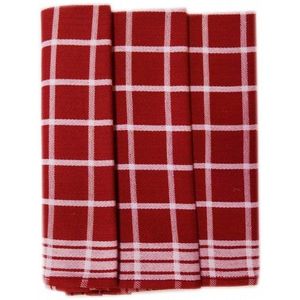 Polášek Károvaná utierka Egypt – 3 ks - č. 4 | Červená vyobraziť