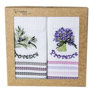 Polášek Vyšívaná vaflová utierka s motívom - 2 ks - Provence č. 4 vyobraziť
