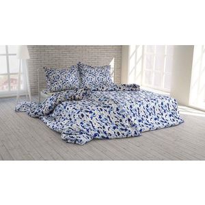Polášek Bavlnené obliečky KVETINOVÁ HARMÓNIA - Modrá | 140 x 200 cm / 70 x 90 cm vyobraziť