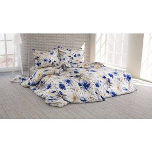 Polášek Bavlnené obliečky MODRÉ KVETY - 140 x 200 cm / 70 x 90 cm vyobraziť
