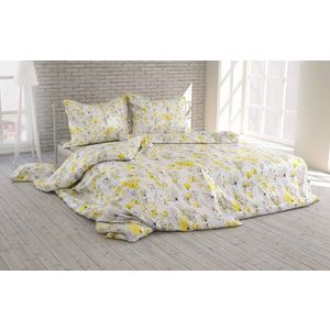Polášek Krepové obliečky Lístky - Žltá | 140 x 200 cm / 70 x 90 cm vyobraziť