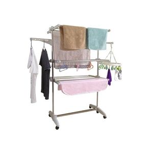 KONDELA Denal sušiak na prádlo oceľ / svetlofialová vyobraziť