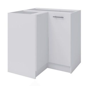 KONDELA Fabiana S-90N dolná rohová kuchynská skrinka biela vyobraziť