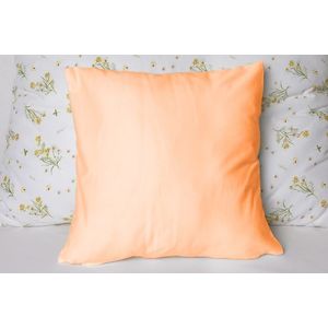 Polášek Jednofarebná obliečka na vankúš Jersey - Broskyňová | 40 x 40 cm vyobraziť