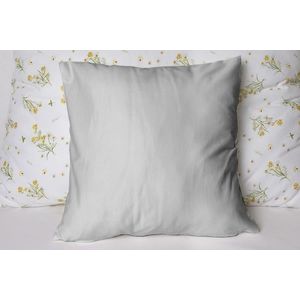 Polášek Jednofarebná obliečka na vankúš Jersey - Svetlošedá | 40 x 40 cm vyobraziť