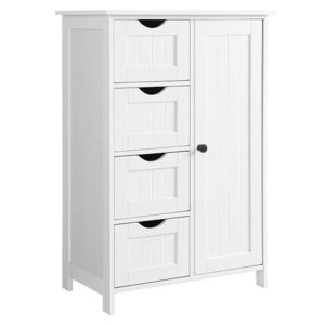 KONDELA Stormi jednodverová skrinka biela vyobraziť