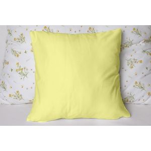 Polášek Jednofarebná obliečka na vankúš Jersey - Žltá | 40 x 40 cm vyobraziť