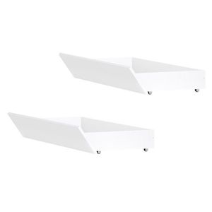 KONDELA Florens úložný priestor k posteli (2 ks) biela vyobraziť