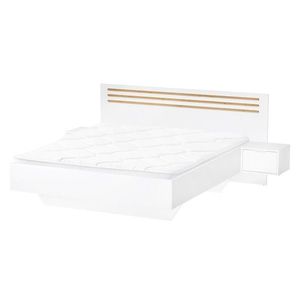 KONDELA Florens 180 posteľový rám s nočnými stolíkmi (2 ks) biela / dub artisan vyobraziť