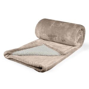 Polášek Mikroflanelová deka s barančekom - Biela káva | 100 x 150 cm vyobraziť