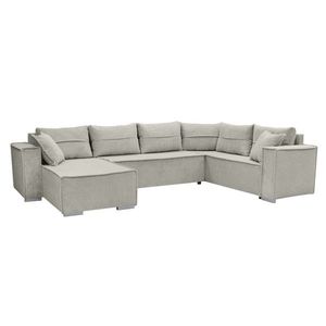 KONDELA Colin U Uni rohová sedačka u s rozkladom béžová (taupe) vyobraziť
