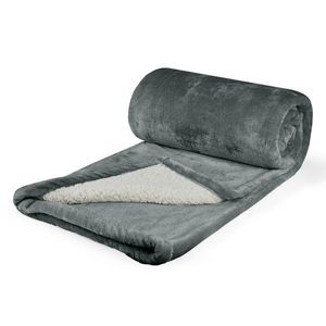 Polášek Mikroflanelová deka s barančekom - Tmavošedá | 100 x 150 cm vyobraziť