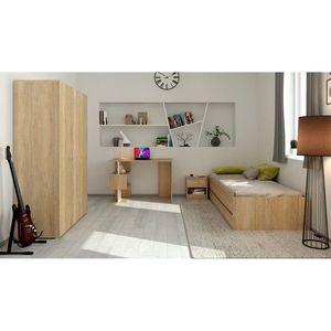 KONDELA Ramsa študentská zostava dub sonoma / biela vyobraziť