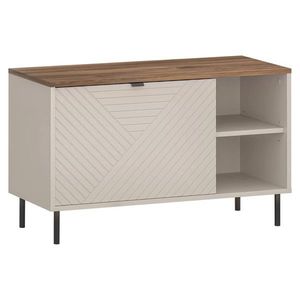 KONDELA Eyco 1K botník kašmír / dub castello / kov vyobraziť