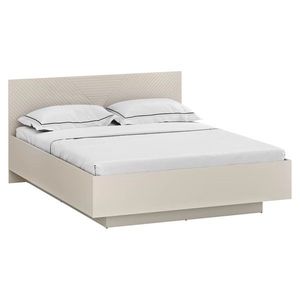 KONDELA Eyco manželská posteľ s roštom 160 kašmír / dub castello vyobraziť