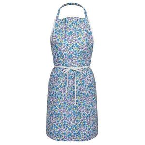 Polášek Bavlnená zástera Kvietky - Modrá vyobraziť