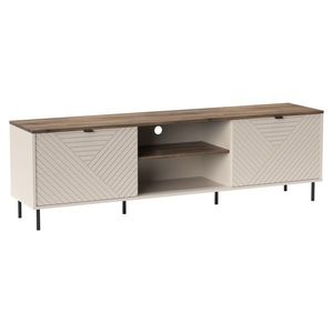 KONDELA Eyco 2D/180 tv stolík kašmír / dub castello vyobraziť