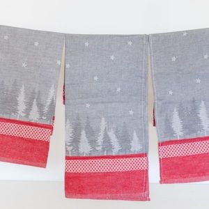 Polášek Utierka Egypt so zimným motívom – 3 ks - č. 110 | Červená / šedá vyobraziť