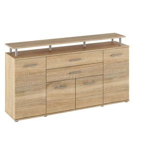 KONDELA Hanola štvordverová komoda so zásuvkami dub sonoma vyobraziť