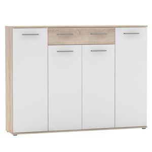 KONDELA Alexis botník (skrinka na topánky) dub sonoma / biela vyobraziť