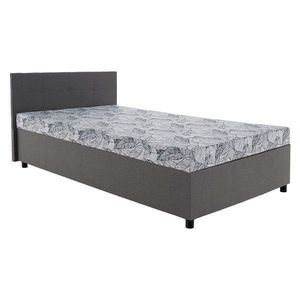 KONDELA Sherin 110 jednolôžková posteľ (váľanda) s úložným priestorom sivá / vzor vyobraziť