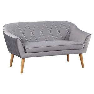 KONDELA Nosel dvojsedačka sivá / prírodná vyobraziť