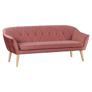 KONDELA Nosel trojsedačka ružová / prírodná vyobraziť