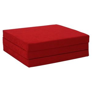 KONDELA Levi 65 skladací matrac červená vyobraziť