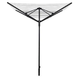 KONDELA Rotary New Typ 3 záhradný sušiak na bielizeň čierna vyobraziť