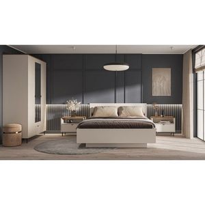 KONDELA Eyco spálňa kašmír / dub castello vyobraziť