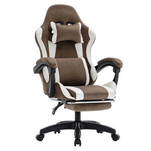 KONDELA Hospo herné kreslo hnedá / biela vyobraziť