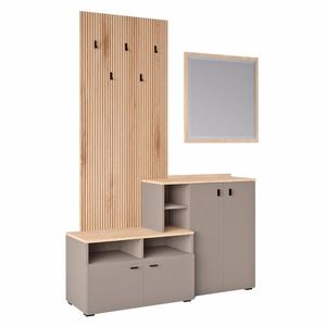 KONDELA Ebrao predsieň toffee / natural / dub torro vyobraziť