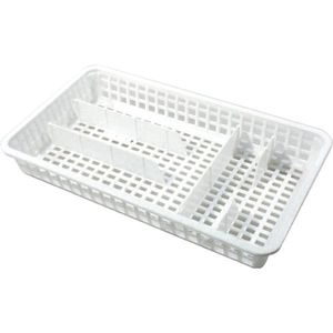 ALFA PLASTIK - Príborník úzky dierkovaný biely vyobraziť